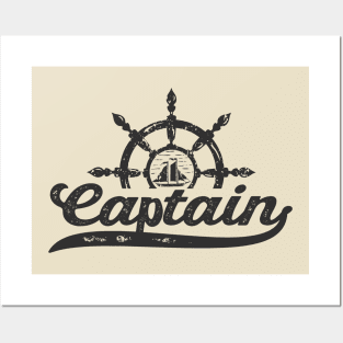 Captain Sailor Sailing Ship Posters and Art